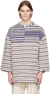 Эксклюзивный свитер SSENSE Off-White и Blue VITELLI