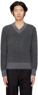 Серый двусторонний свитер с начесом Craig Green