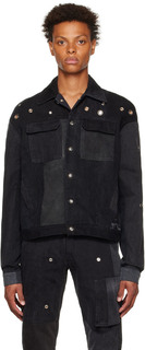 Черная джинсовая куртка из переработанного материала SPENCER BADU