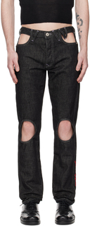 Черные джинсы с вырезом Vivienne Westwood