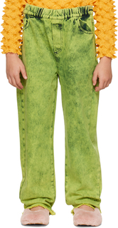 Детские зеленые мешковатые джинсы M’A Kids