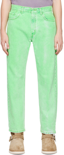 Зеленые высокие джинсы NotSoNormal