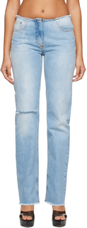 Синие джинсы с бахромой 1017 ALYX 9SM