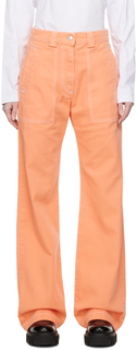 Оранжевые мешковатые джинсы MSGM