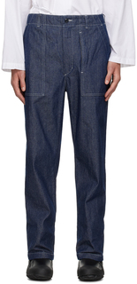 Темно-синие зауженные джинсы Engineered Garments
