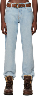 Джинсы прямого кроя цвета индиго Guess Jeans U.S.A.