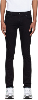 Черные узкие джинсы скинни из махровой ткани Nudie Jeans