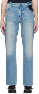 Синие джинсы с вырезом GAUCHERE