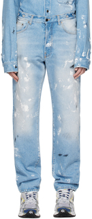 Синие джинсы с логотипом DARKPARK