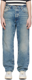 Синие джинсы с логотипом DARKPARK