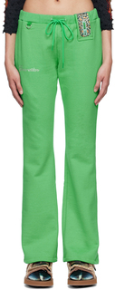 Зеленые брюки для отдыха с мобильным телефоном Doublet