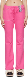 Розовые брюки для отдыха с мобильным телефоном Doublet