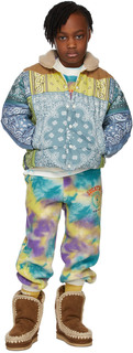 Детская многоцветная пуховая куртка со съемными рукавами и узором пейсли Luckytry