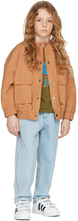 Детская коричневая хлопковая куртка Repose AMS