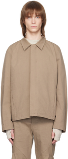 Серо-коричневая куртка на молнии Post Archive Faction (PAF)