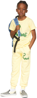 Детская футболка с желтой змеей Mini Rodini