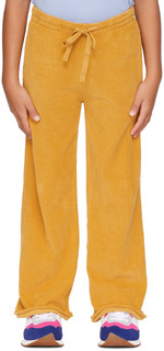 Детские желтые прямые брюки для отдыха Longlivethequeen