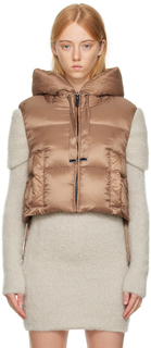 Tan Seigo Down Vest Max Mara