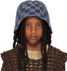 Эксклюзивная детская шляпа-ведро SSENSE темно-синего цвета с иллюзией Isa Boulder