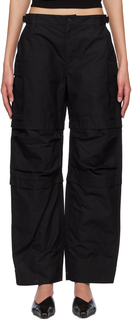 Черные брюки в стиле милитари WARDROBE.NYC