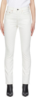 Белые джинсовые джинсы WARDROBE.NYC
