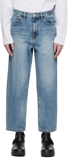 Синие укороченные джинсы Solid Homme