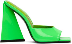 Зеленые босоножки на каблуке Devon The Attico
