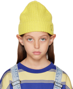 Детская желтая шапка с подвернутыми полями Main Story