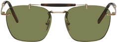 Зеленые солнцезащитные очки без оправы ZEGNA