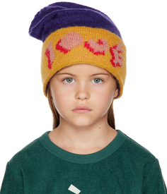 Детская фиолетово-желтая шапка Mario Love Beanie Wolf &amp; Rita