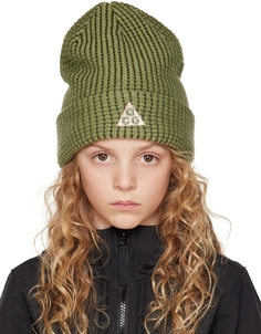 Зеленая шапка с подвернутыми полями для больших детей Nike