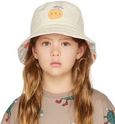 Детская двусторонняя шляпа-ведро Joy Off-White Jellymallow