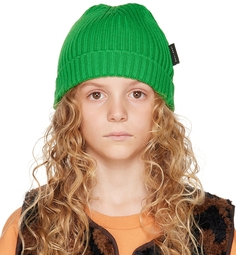 Детская зеленая повседневная вязаная шапка-бини Daily Brat