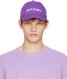 Фиолетовая кепка с логотипом Palm Angels