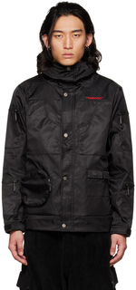 Черная куртка-дождевик с фурнитурой TOMBOGO