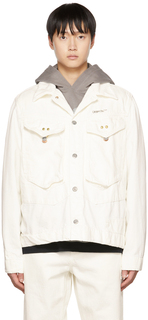Белая джинсовая куртка со вставками Objects IV Life