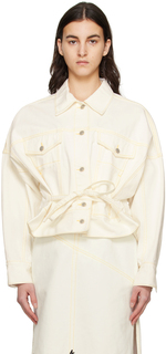 Белая джинсовая куртка свободного кроя 3.1 Phillip Lim
