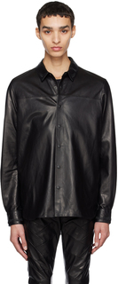 Черная куртка Nelson из кожи ягненка RtA