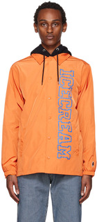 Оранжевая спортивная куртка для колледжа ICECREAM