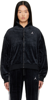 Черная летная куртка Nike Jordan