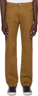 Коричневые зауженные джинсы стандартного кроя PS by Paul Smith