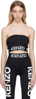 Черный - Короткий топ-бандо без рукавов Kenzo Paris