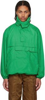 Эксклюзивная зеленая двусторонняя куртка SSENSE Situationist