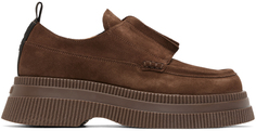 Коричневые лоферы Creepers GANNI