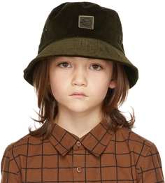 Детская зеленая вельветовая шляпа-ведро Wynken