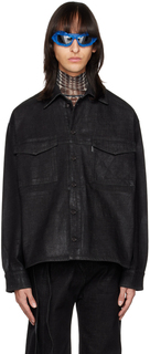 Черная джинсовая куртка свободного кроя Ottolinger