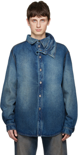 Синяя джинсовая куртка с двойным воротником Y/Project