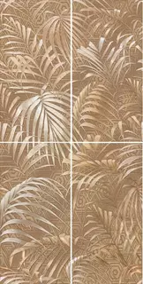 Панно Фёрнс коричневый (06-01-1-32-03-21-023-0) 60x120 Нефрит Керамика