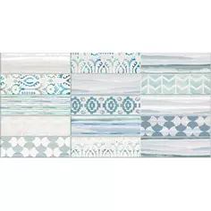 Декор Ванкувер голубой (04-01-1-10-05-61-1636-0) 25x50 Нефрит Керамика