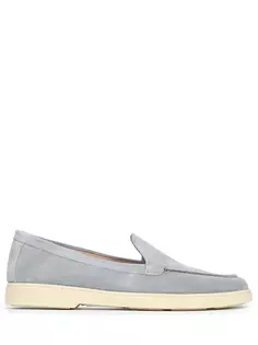 Лоферы замшевые Santoni